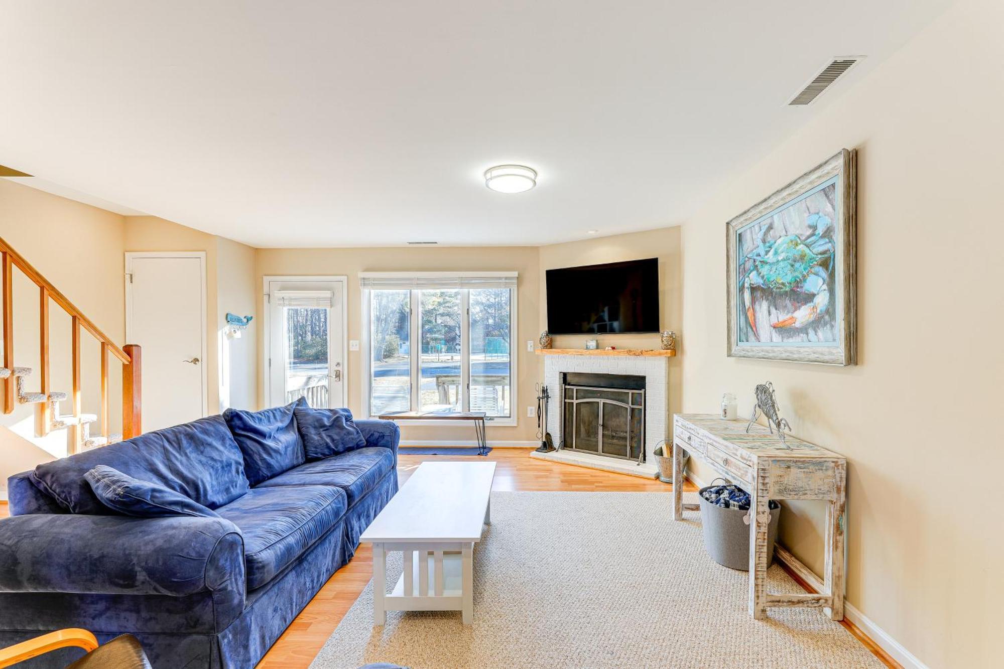 Family Townhome With Deck Walk To Bethany Beach!